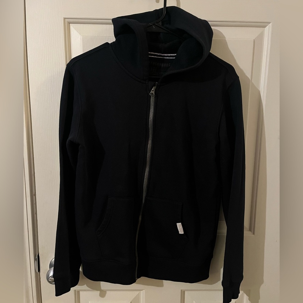 Kids Weatherproof Black Hoodie Sweater
